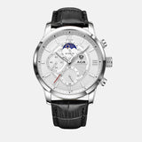 Montres en quartz de luxe avec bracelet en cuir