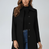 Sabina | Manteau d'hiver A-line pour femme avec boutons