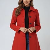 Sabina | Manteau d'hiver A-line pour femme avec boutons