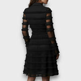 Parisa – Robe Midi avec des Volants Transparents