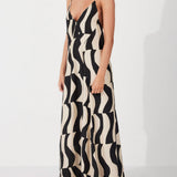 Robe maxi à coupe ample et décolleté dans le dos