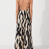 Robe maxi à coupe ample et décolleté dans le dos