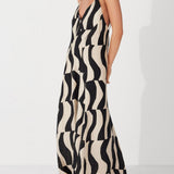 Robe maxi à coupe ample et décolleté dans le dos