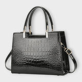 Albina - Sac Brillant avec Effet Crocodile