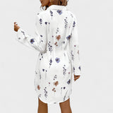Noémia | Robe chemise florale élégante