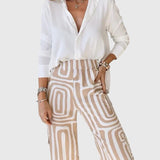 Clara | Pantalon élégant + Chemisier et ceinture offerts
