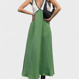 Lara | Robe Maxi à Deux Couleurs
