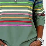 Trina-mae | – Pull rayé confortable