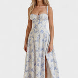 Carolina | Robe Fleurie avec Haut Ajusté