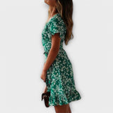 Dalila | Jupe boho courte verte