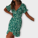 Dalila | Jupe boho courte verte