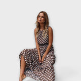 Dona | Robe Midi Boho à Pois