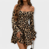 Catarina | Robe courte à motif léopard