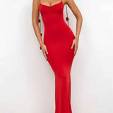 Robe Cami Décorative avec Dos Ouvert