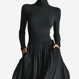 Aline | Jupe maxi taille haute