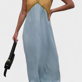 Lara | Robe Maxi à Deux Couleurs
