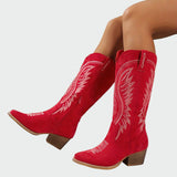 Neža – bottes de cowboy brodées élégantes