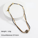 Collier vintage à chaîne, collier fait main simple
