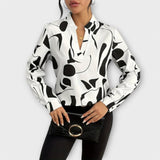 Joana | Blouse élégante à manches longues et décolleté en V
