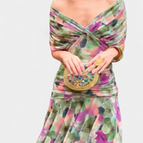 Alondra | Robe longue à fleurs avec décolleté en V