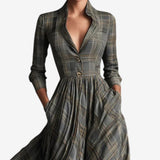 Laila | Manteau d'échecs moderne