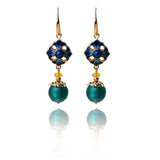 Aušra | Boucles d'oreilles en agate rouge