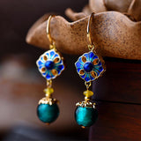 Aušra | Boucles d'oreilles en agate rouge