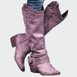 Veselka – bottes de cowboy en cuir rétro pour un look confortable et moderne