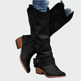 Veselka – bottes de cowboy en cuir rétro pour un look confortable et moderne