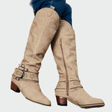Veselka – bottes de cowboy en cuir rétro pour un look confortable et moderne