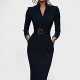 Inês | Robe Élégante avec Ceinture