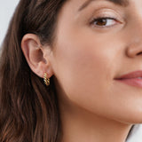 LINA | Boucles d'oreilles dorées jaunes