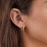 LINA | Boucles d'oreilles dorées jaunes