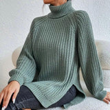 MEGAN | Pull élégant à col haut – Confort paisible, légèreté temporaire