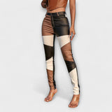 Amélia | Pantalons amples avec blocs de couleur