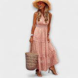 Lola | Jupe maxi avec dentelle boho