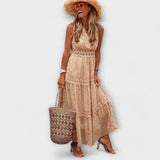Lola | Jupe maxi avec dentelle boho