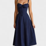Carolina | Robe Fleurie avec Haut Ajusté