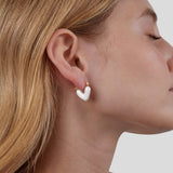 NELY | Boucles d'oreilles en forme de cœur Perlinis