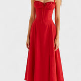 Carolina | Robe Fleurie avec Haut Ajusté