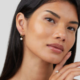 LUNA | Boucles d'oreilles en cristaux et perles