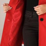 Sabina | Manteau d'hiver A-line pour femme avec boutons